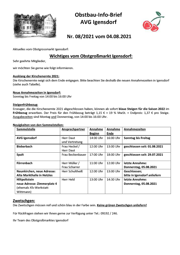 2021-08 Obstbau Info Brief 2021 08