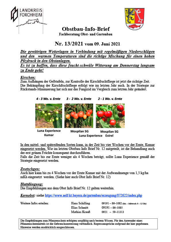 2021-13 Obstbau Info Brief 2021 13