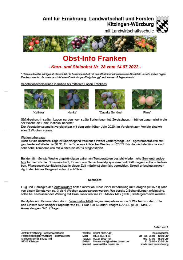 2022-28-obst-info Obst-Info Franken Nr. 28